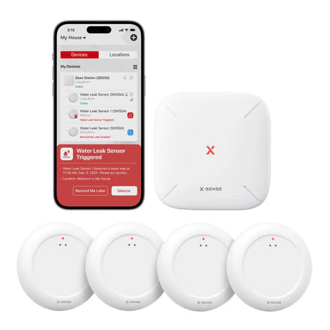 Ultra-thin Smart Water Leak Alarm Package | SWS0A41