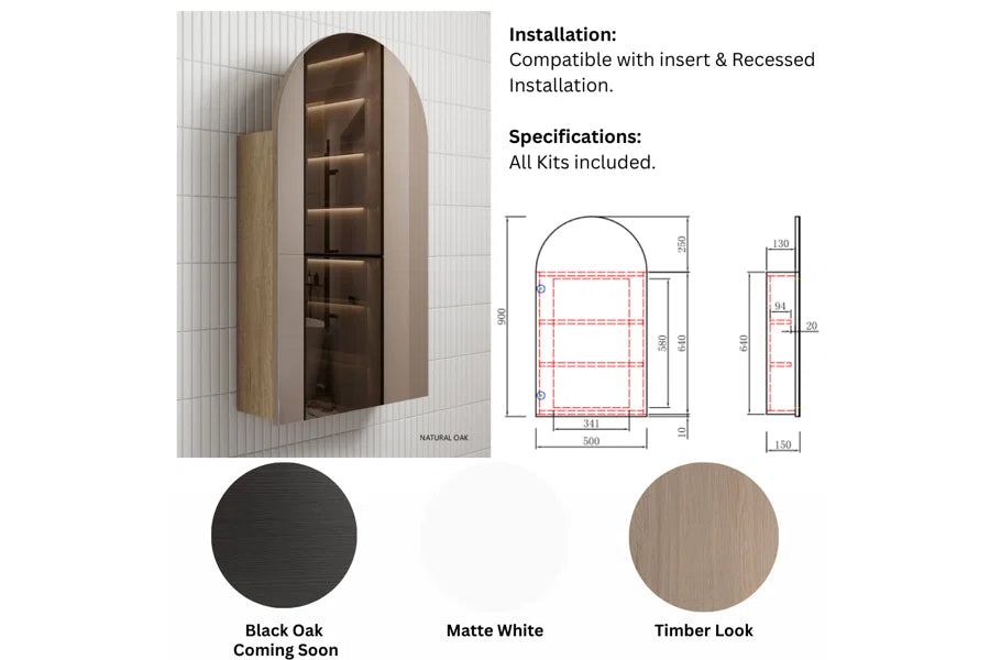 Arch Shaving Cabinet