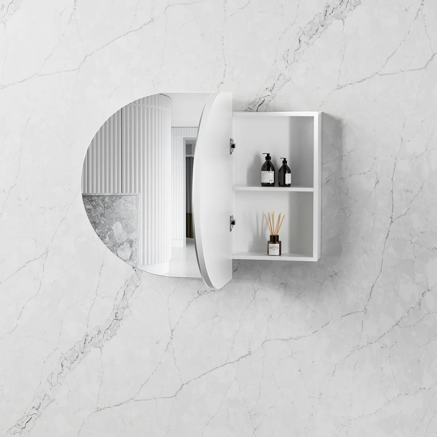 Oval Large Shaving Cabinet