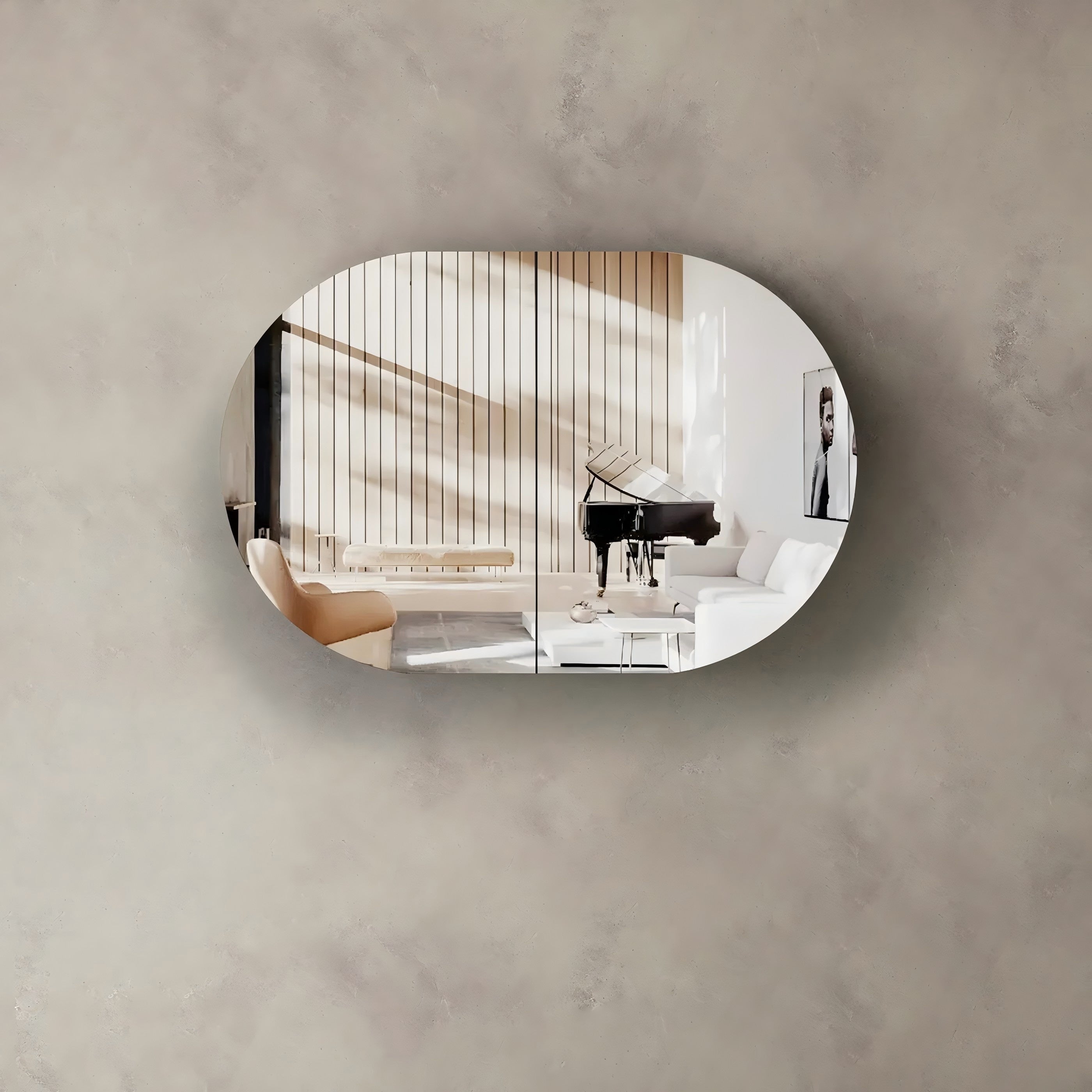 Oval Large Shaving Cabinet