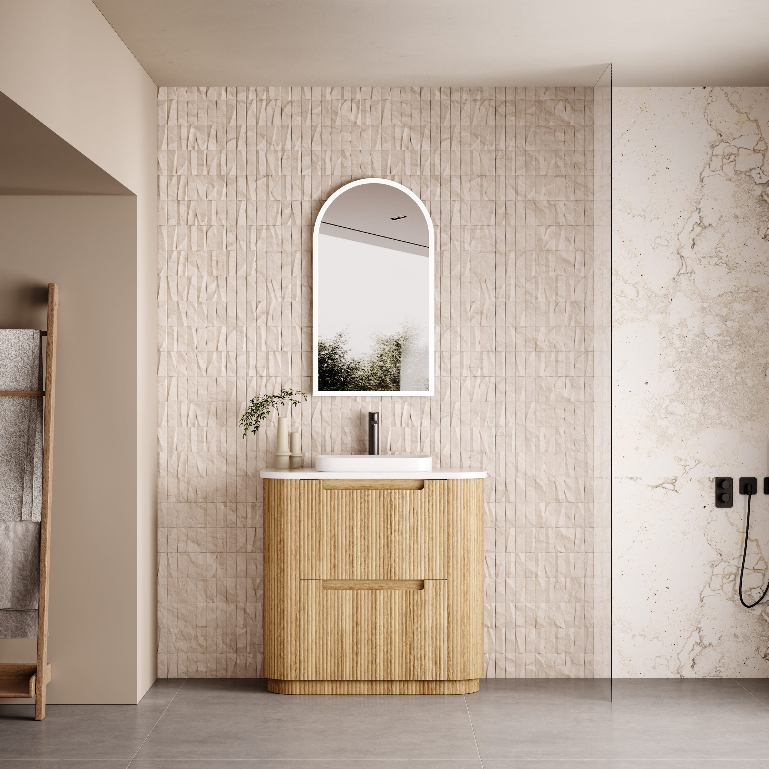 Oval Shaving Cabinet